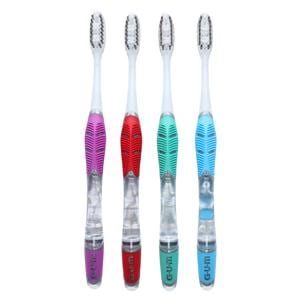 GUM Technique Enamel Clean Toothbrush Adult 31 Tuft Compact Soft 4 Colors 12/Pk