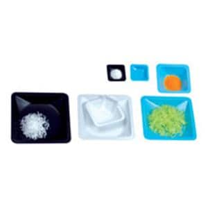 Square Weigh Boat Flexible Polystyrene Blue 85x85x24mm 85mL 500/Pk