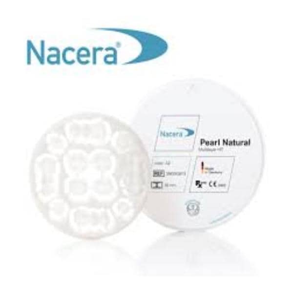 Nacera Pearl Natural Zirconia Disc B2 98.5x25mm Ea