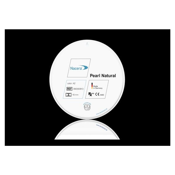 Nacera Pearl Natural Zirconia Disc OM2 98.5x25mm Ea