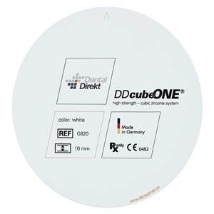 DD Cube ONE Zirconia Disc White 98x10mm Ea