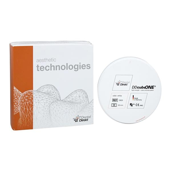 DD Cube ONE Zirconia Disc White 98x20mm Ea