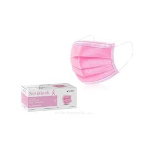 NeuMask Procedure Mask ASTM Level 2 Pink Adult 50/Bx