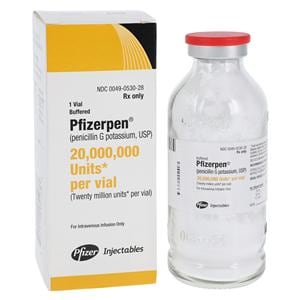 Pfizerpen Injection 20MU/vl Powder Vial Each, 25 EA/CA