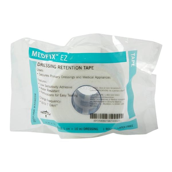 Medfix EZ Tape Fabric 2"x11yd White 12/Bx