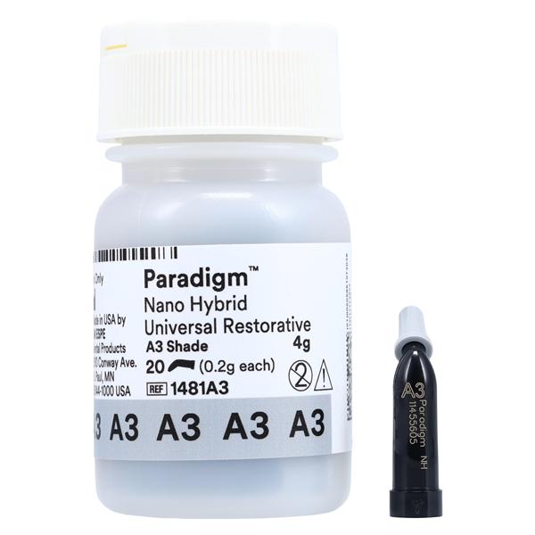 3M Paradigm Nano Hybrid Universal Composite A3 Capsule Refill 20/Pk