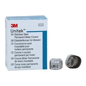 3M™ Unitek™ Crowns Size 2 1st Permanent Upper Right Molar Replacement 5/Bx