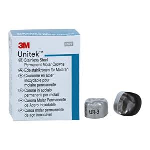 3M™ Unitek™ Crowns Size 3 1st Perm URM Replacement Crowns 5/Bx