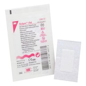 Medipore +Pad Soft Cloth Wound Dressing 2x2-3/4" Sterile NAdh Adhs Wht LF, 4 BX/CA