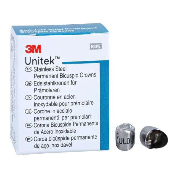 3M™ Unitek™ Crowns Size 0 1st Perm ULB Replacement Crowns 5/Bx