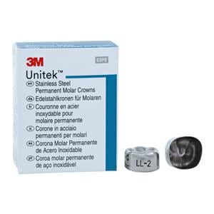 3M™ Unitek™ Crowns Size 2 1st Permanent Lower Left Molar Replacement 5/Bx