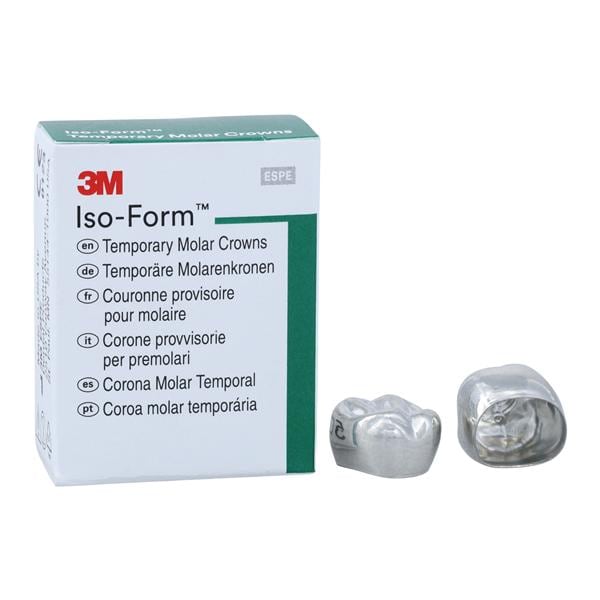 3M™ Iso-Form™ Temporary Crowns Size U63 1st ULM Replacement Crowns 5/Bx