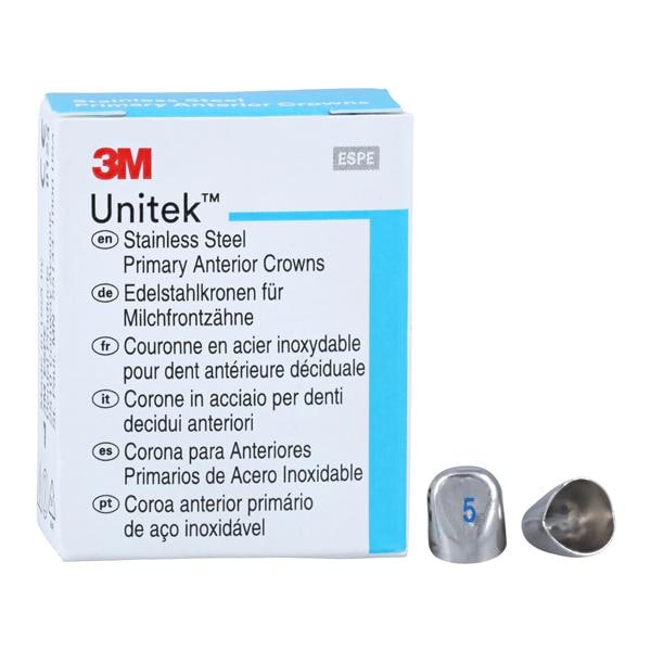 3M™ Unitek™ Crowns Size 5L Primary Anterior Lower Cuspid Replacement Crowns 5/Bx