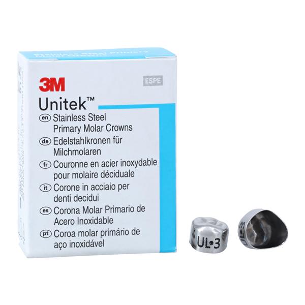 3M™ Unitek™ Crowns Size 3 1st Primary Upper Left Molar Replacement Crowns 5/Bx