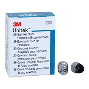 3M™ Unitek™ Crowns Size 2 1st Perm LLB Replacement Crowns 5/Bx