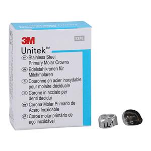 3M™ Unitek™ Crowns Size 1 1st Primary Lower Left Molar Replacement Crowns 5/Bx