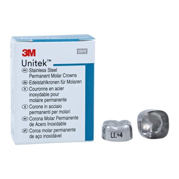 3M™ Unitek™ Crowns Size 4 2nd Permanent Lower Left Molar Replacement Crowns 5/Bx