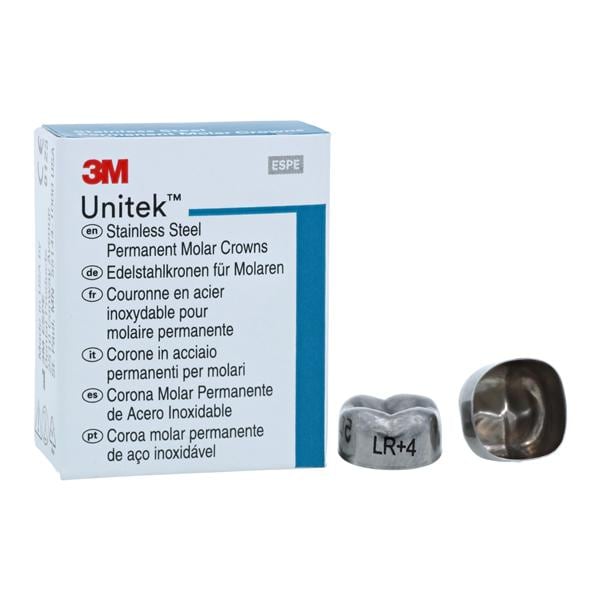 3M™ Unitek™ Crowns Size 4 2nd Perm LRM Replacement Crowns 5/Bx