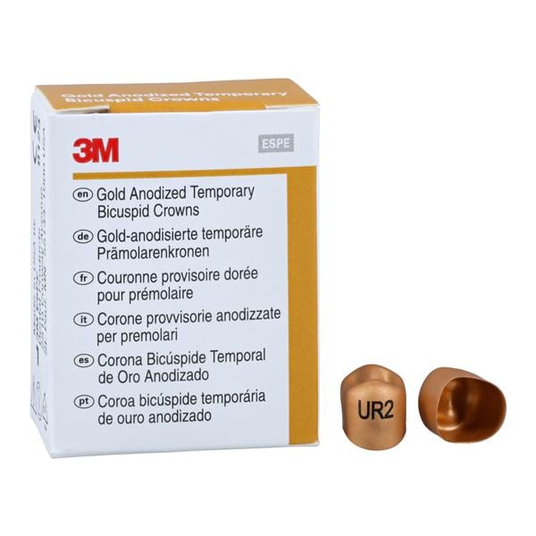 3M™ Unitek™ Crowns Size 2 1st Upper Right Bicuspid Replacement Crowns 5/Bx
