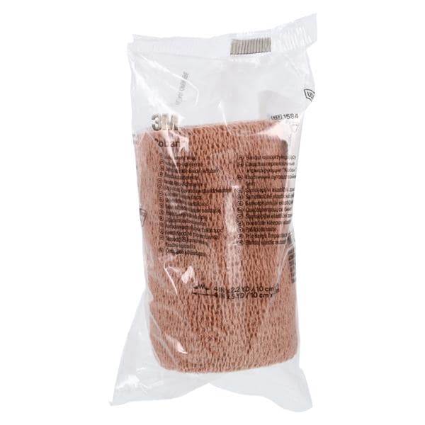 Coban Wrap Bandage Elastic 4"x5yd Tan Non-Sterile Ea, 18 EA/CA