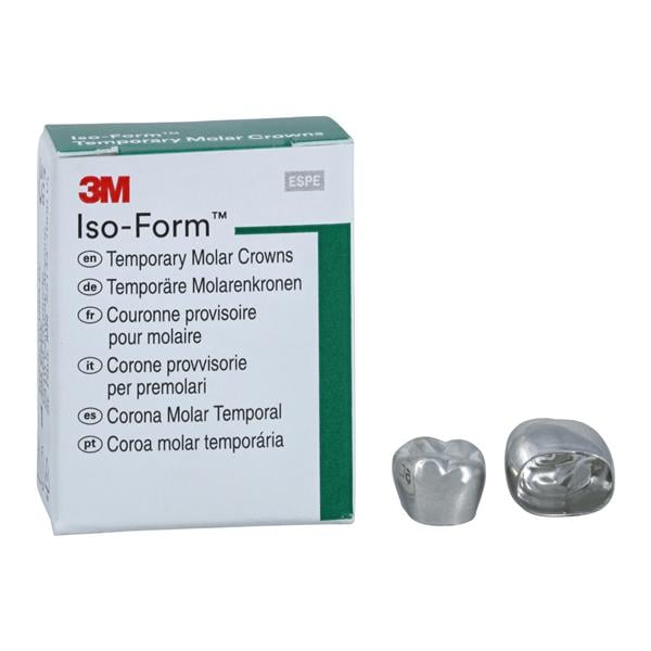 3M™ Iso-Form™ Temporary Crowns Size U71 2nd UL Mol Replacement Crowns 5/Bx