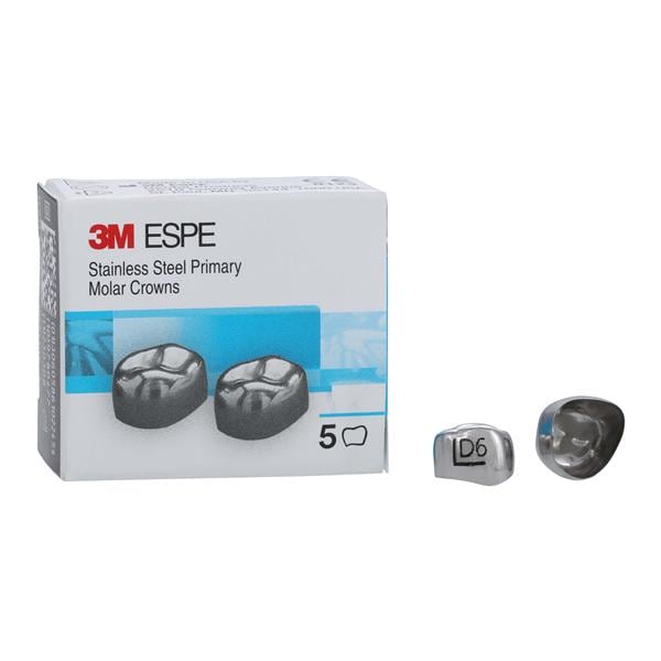 3M™ Crowns Size DUL6 1st Primary Upper Left Molar Replacement 5/Bx