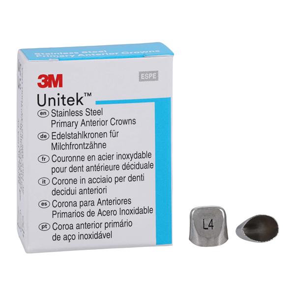 3M™ Unitek™ Crowns Size 4UL Primary Anterior Upper Left Central Refill 5/Bx
