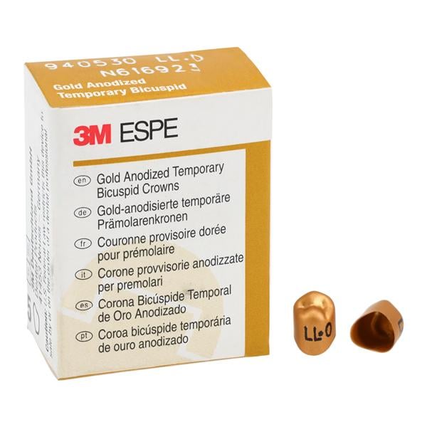 3M™ Unitek™ Crowns Size 0 1st Lower Left Bicuspid Replacement Crowns 5/Bx