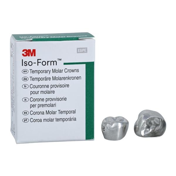 3M™ Iso-Form™ Temporary Crowns Size U74 2nd UR Mol Replacement Crowns 5/Bx