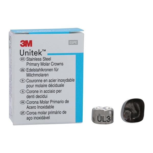 3M™ Unitek™ Crowns Size 3 2nd Primary Upper Left Molar Replacement Crowns 5/Bx