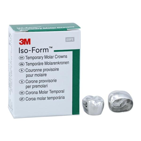 3M™ Iso-Form™ Temporary Crowns Size U73 2nd UL Mol Replacement Crowns 5/Bx