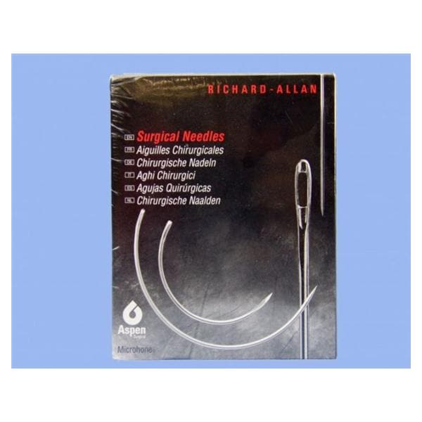 Surgical Needle .012x1.126" 1/2 Circle Stainless Steel French Spring Eye 72x2/Pk