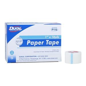 Hypo-Pore Surgical Tape Paper 1"x10yd White Non-Sterile 12Bx/Ca