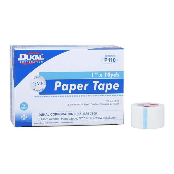 Hypo-Pore Surgical Tape Paper 1"x10yd White Non-Sterile 12Bx/Ca