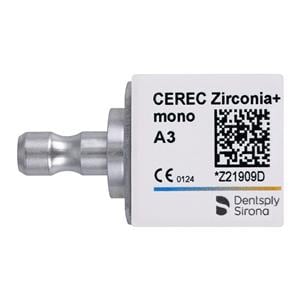 CEREC Zirconia+ Milling Blocks Translucent Mono A3 For CEREC 3/Bx