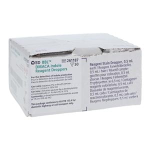 BBL Indole DMACA Reagent Dropper 0.5mL 50/Bx