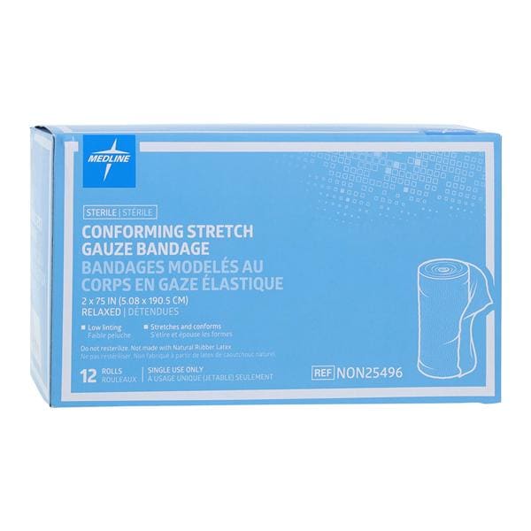 Sof-Form Gauze Bandage Rayon Polyester Blend 2x75" 3 Ply Sterile 12/Bx, 8 BX/CA