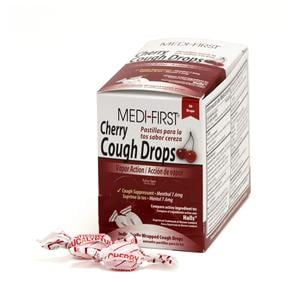Medi-First Cough Drops 7.6mg Cherry 50x1 24/Ca