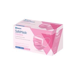 SafeMask Classic Face Mask ASTM Level 1 Pink 50/Bx