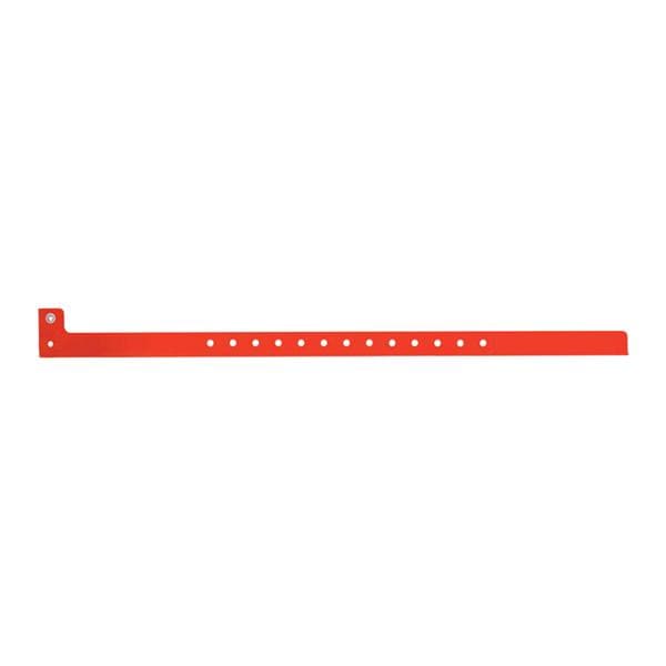 Sentry SuperBand Write-On Wristband Polyester Red Adult / Pediatric BX
