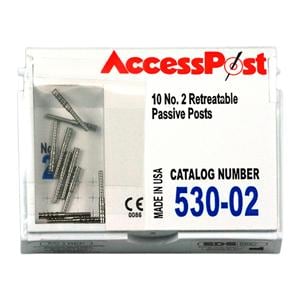 AccessPost Posts Stainless Steel Refill Size 1.35 mm Blue 10/Bx