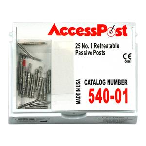 AccessPost Posts Stainless Steel Size Red 25/Bx