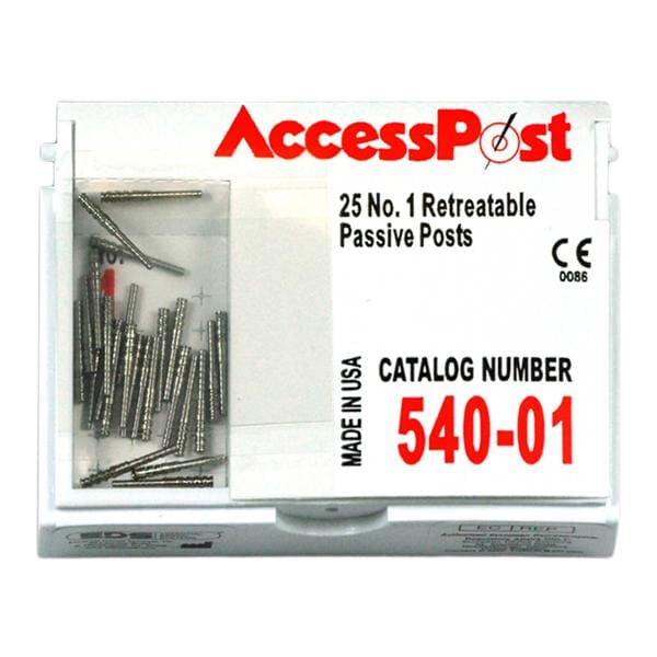 AccessPost Posts Stainless Steel Size Red 25/Bx