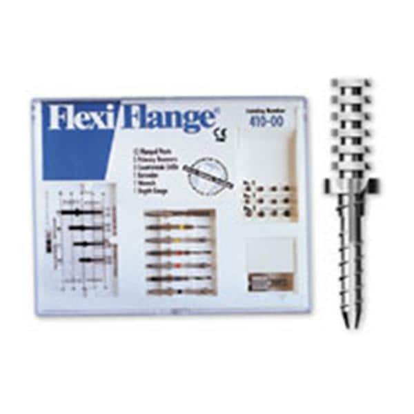 Flexi-Flange Posts Stainless Steel Size Red Parallel Sided 30/Pk