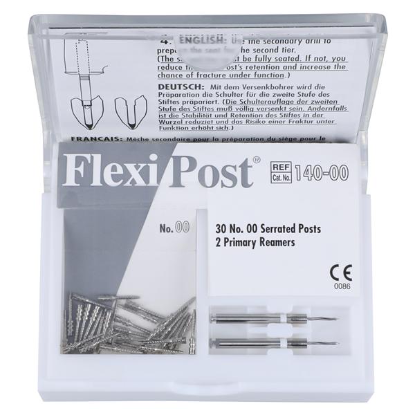 Flexi-Post Posts Stainless Steel Size White Parallel Sided 30/Pk