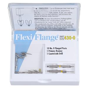 Flexi-Flange Posts Stainless Steel Size Yellow Parallel Sided 10/Pk