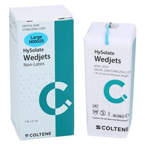 Hygenic WEDJETS Rubber Dam Cord Latex-Free Large Aqua Blue Ea