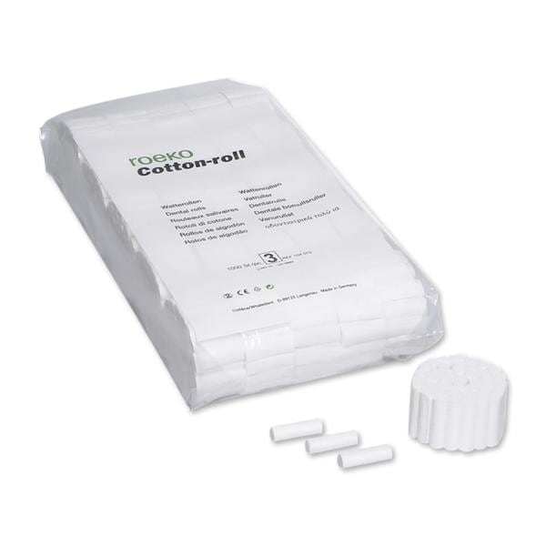 Roeko Dental Cotton Roll 1.5 in x 0.5 in 1000/Bg