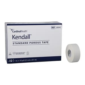 Kendall Medical Tape Cloth 1"x10yd White Non-Sterile 12/Bx