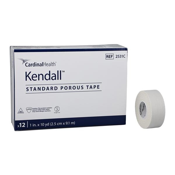 Kendall Medical Tape Cloth 1"x10yd White Non-Sterile 12/Bx